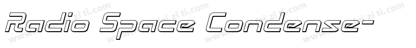 Radio Space Condense字体转换